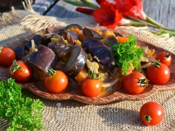 Фото блюда: Соте из баклажанов в мультиварке