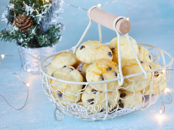 Фото блюда: Апельсиновое печенье с рикоттой и шоколадом