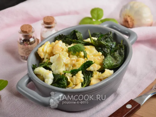 Фото блюда: Жареная крапива (с яйцом)