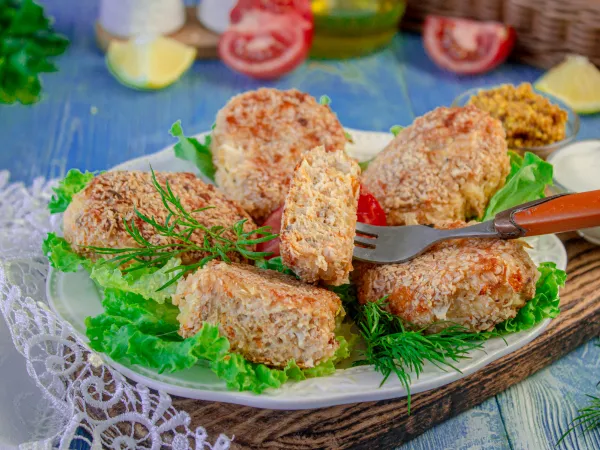 Фото блюда: Рыбные котлеты из фарша семги