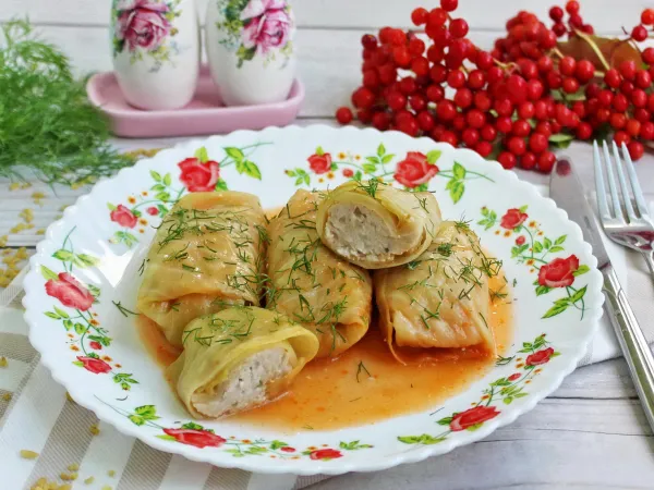 Фото блюда: Голубцы с булгуром и фаршем