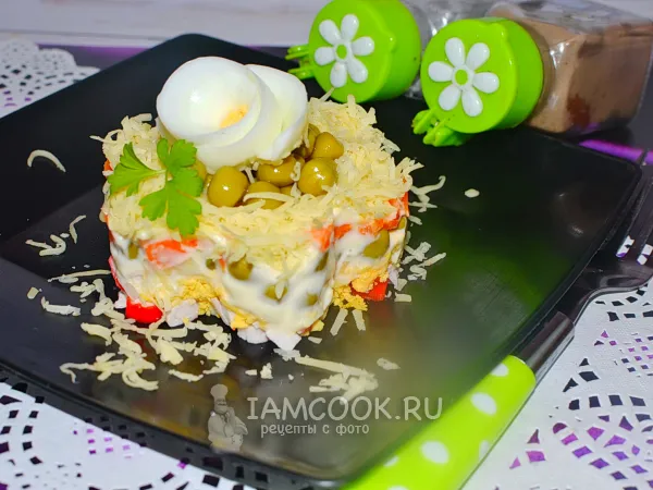 Фото блюда: Салат «Принцесса на горошине»