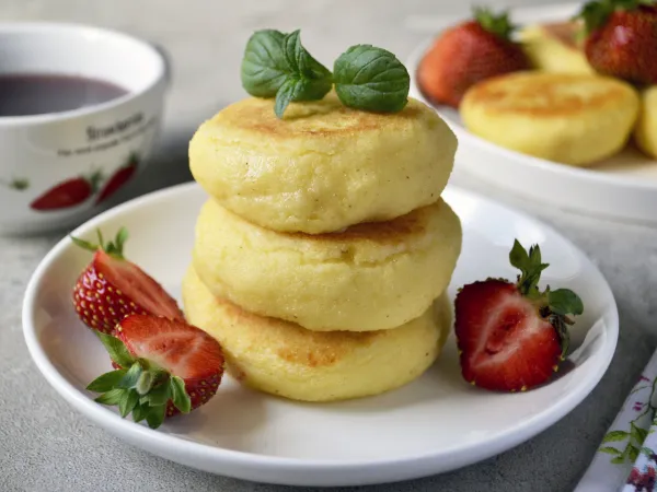 Фото блюда: Манные биточки с киселем