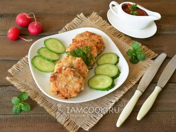 Фото блюда: Рубленные рыбные котлеты