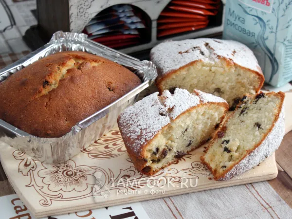 Фото блюда: Кекс «Столичный» из рисовой муки