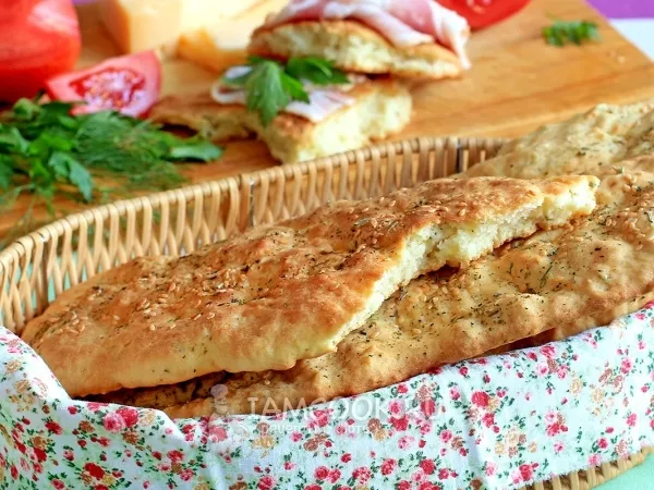 Фото блюда: Лепёшки на кефире в духовке