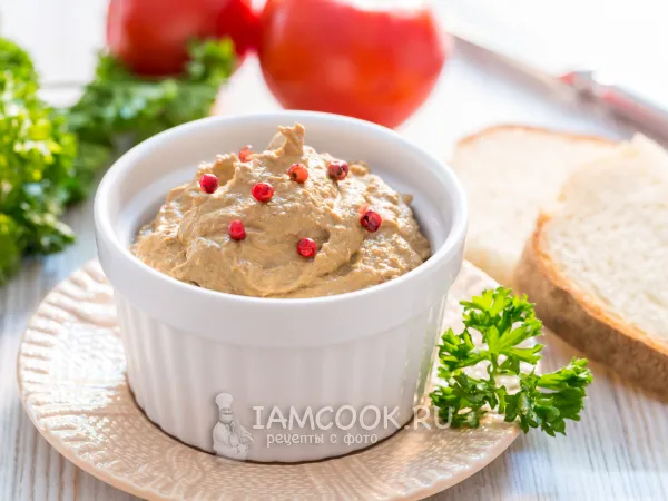 Фото блюда: Сливочный паштет из куриной печени (без масла)