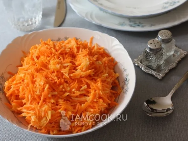 Фото блюда: Салат с морковью, яблоком и хреном