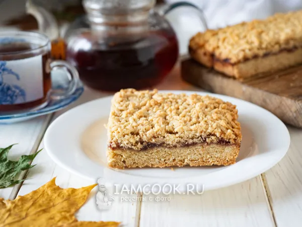 Фото блюда: Пирог «Каракум» с вареньем