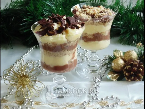 Фото блюда: Ванильно-шоколадный десерт