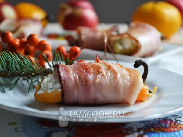 Фото блюда: Закуска из болгарского перца в беконе