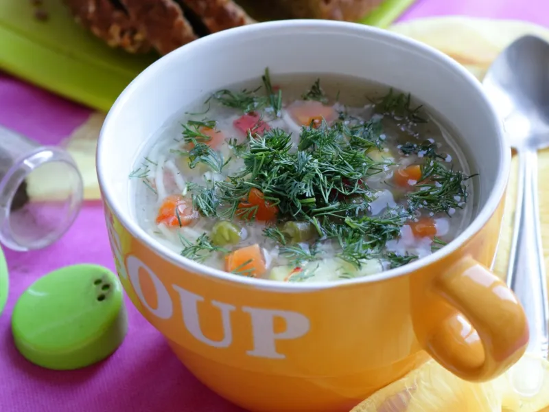 Фото блюда: Суп из замороженных овощей