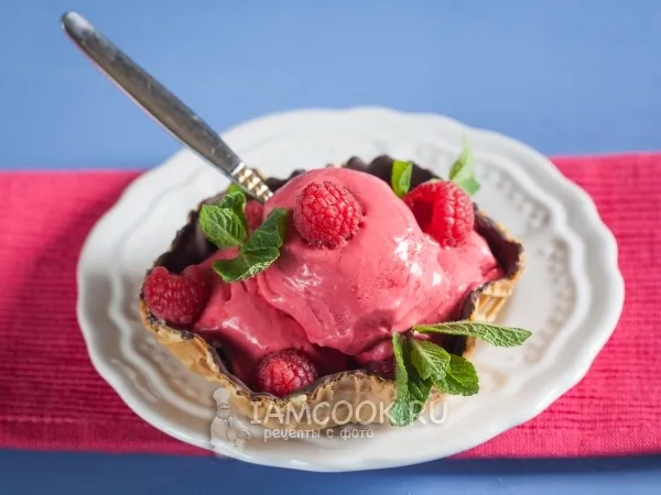 Фото блюда: Малиновое мороженое