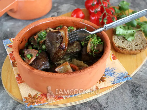 Фото блюда: Печень по-мещански