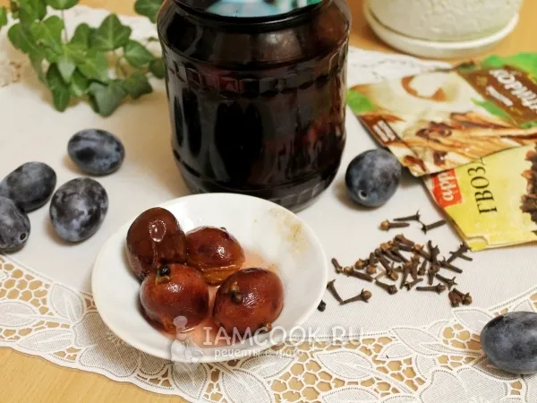 Фото блюда: Моченые сливы в банках