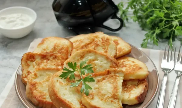 Фото блюда: Гренки со сметаной