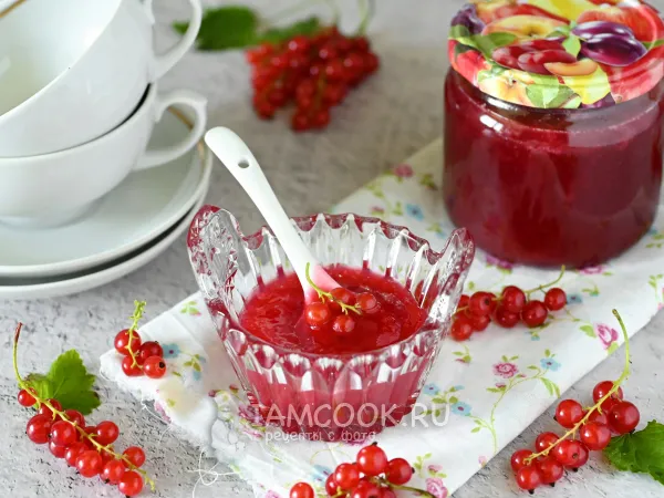 Фото блюда: Джем из красной смородины с веточками