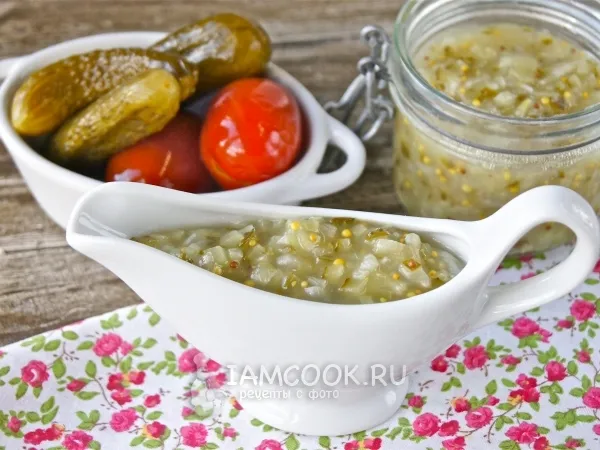 Фото блюда: Соус с маринованными огурцами