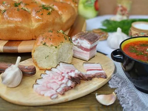 Фото блюда: Чесночные пампушки