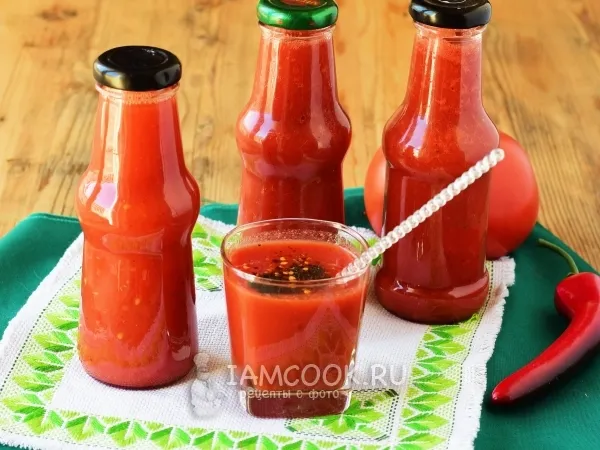 Фото блюда: Томатный сок на зиму без стерилизации