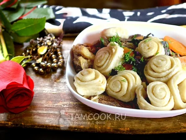 Фото блюда: Слоёный хинкал