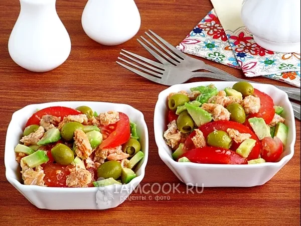 Фото блюда: Салат «Волшебная рыбка»