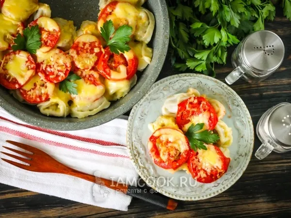 Фото блюда: Пицца из пельменей