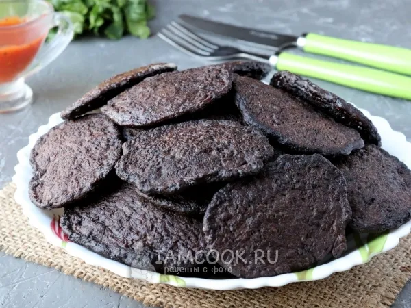 Фото блюда: Оладьи из свиной печени с луком