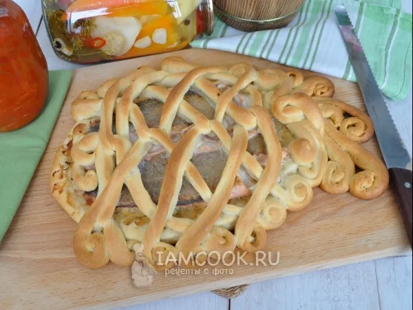 Фото блюда: Открытый пирог с горбушей