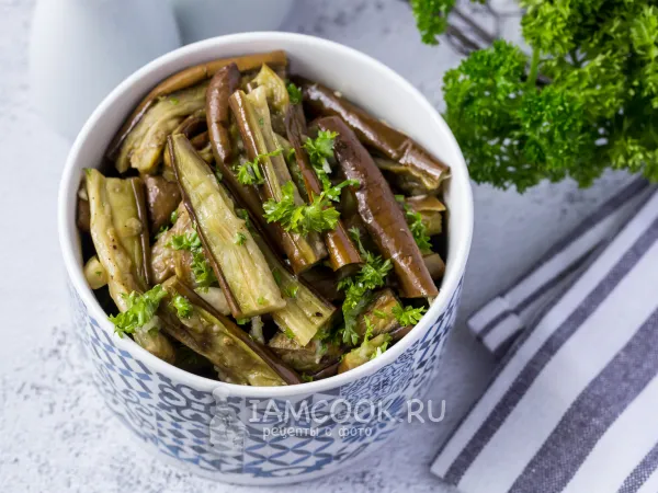 Фото блюда: Закуска из запеченных баклажанов