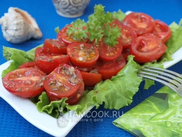 Фото блюда: Быстрые маринованные помидоры