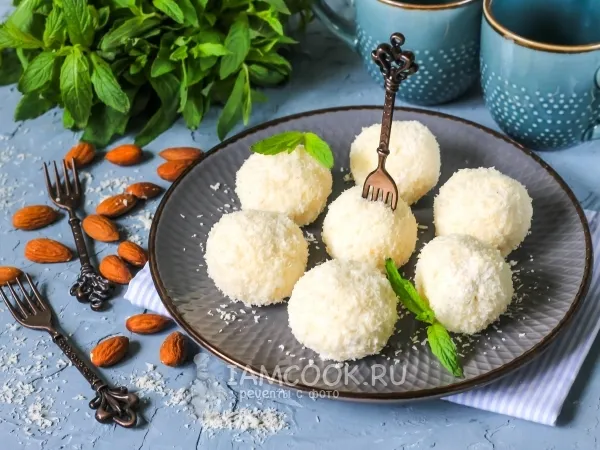 Фото блюда: «Рафаэлло» из творога