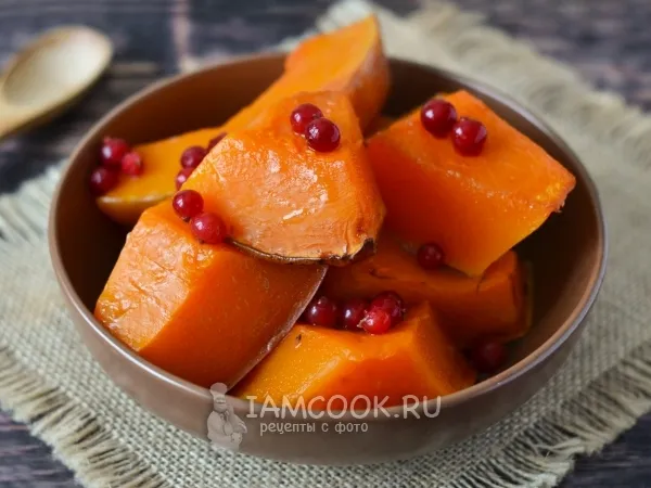 Фото блюда: Тыква в рукаве в духовке