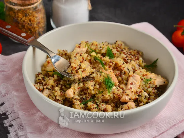 Фото блюда: Киноа с индейкой (на сковороде)