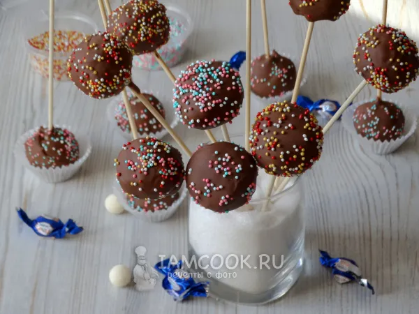 Фото блюда: Кейк-попсы со сгущенкой
