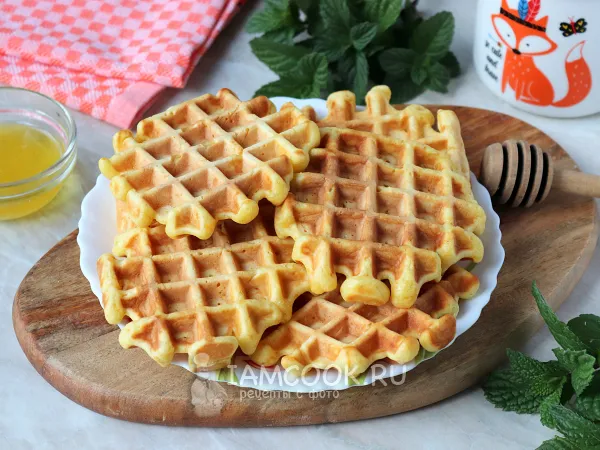 Фото блюда: Морковные вафли в вафельнице