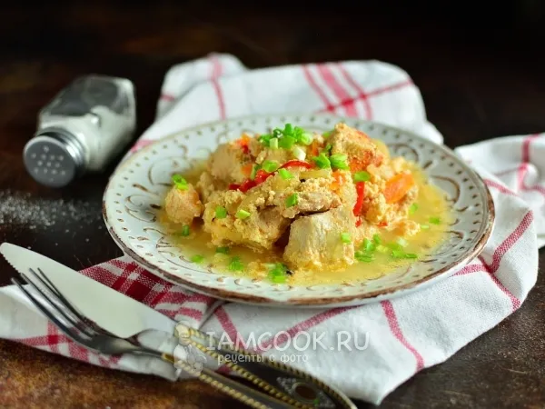 Фото блюда: Индейка в сливках в мультиварке