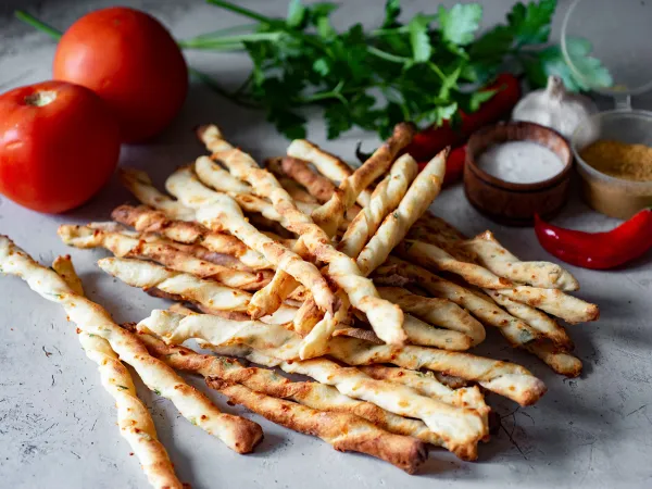 Фото блюда: Сырные палочки на кефире в духовке