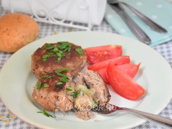 Фото блюда: Мясные зразы с сыром