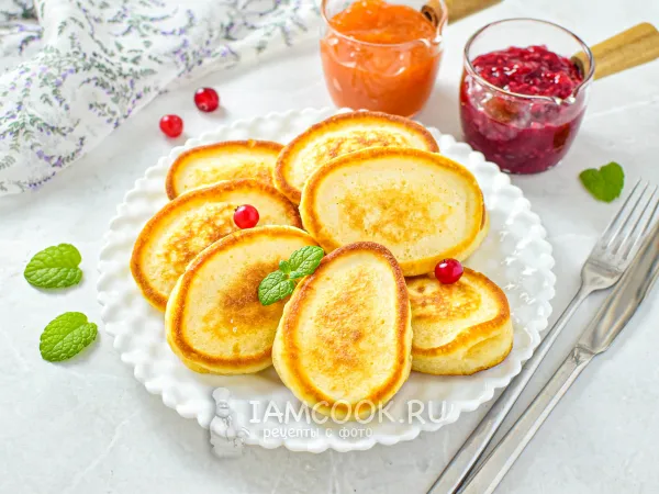 Фото блюда: Оладьи на сливках