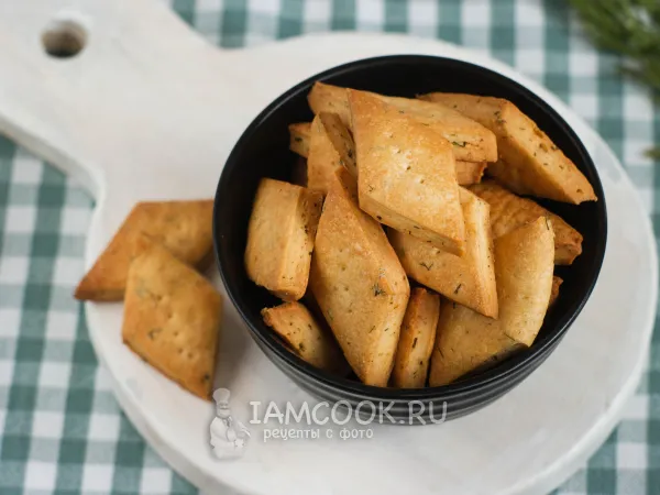 Фото блюда: Крекеры с зеленью