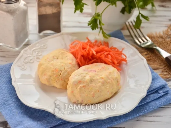 Фото блюда: Куриные котлеты с морковью на пару