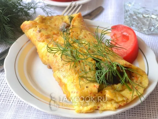 Фото блюда: Омлет с грибами по-испански