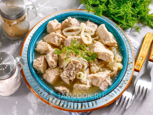 Фото блюда: Свинина в кефире на сковороде