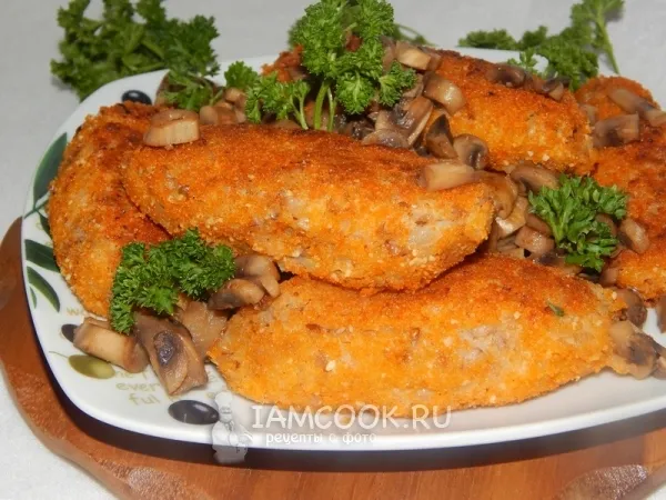 Фото блюда: Картофельные котлеты с гречкой