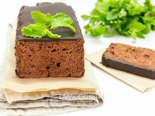 Фото блюда: Шоколадный кекс на белках