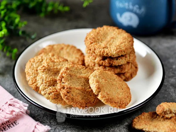 Фото блюда: Постное овсяное печенье на рассоле