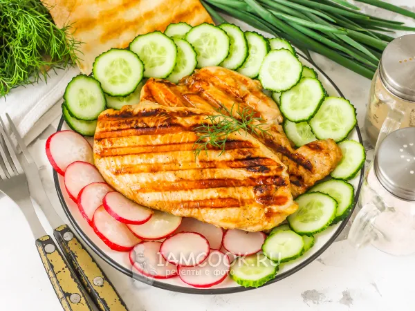 Фото блюда: Куриное филе на электрогриле