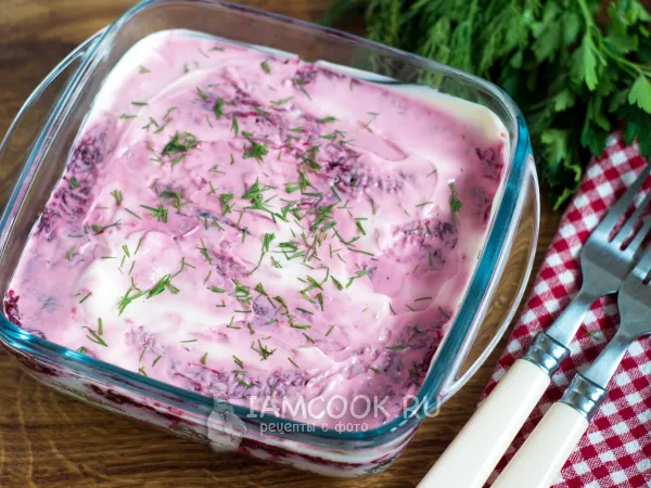 Фото блюда: Вегетарианская шуба с нори