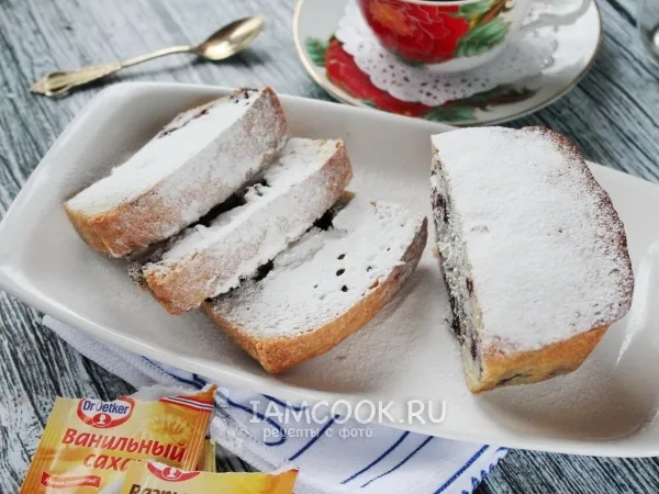 Фото блюда: Кекс с замороженной черникой